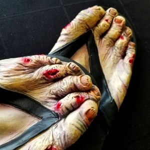 Slippers, zombie feet
